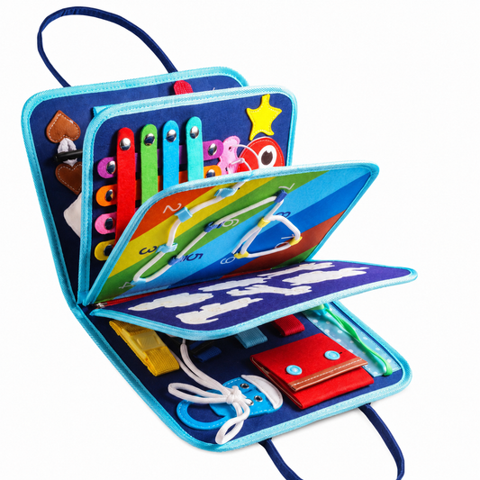 The Montessori Busy Board That Keeps Toddlers Learning & Entertained for Hours Without Screens